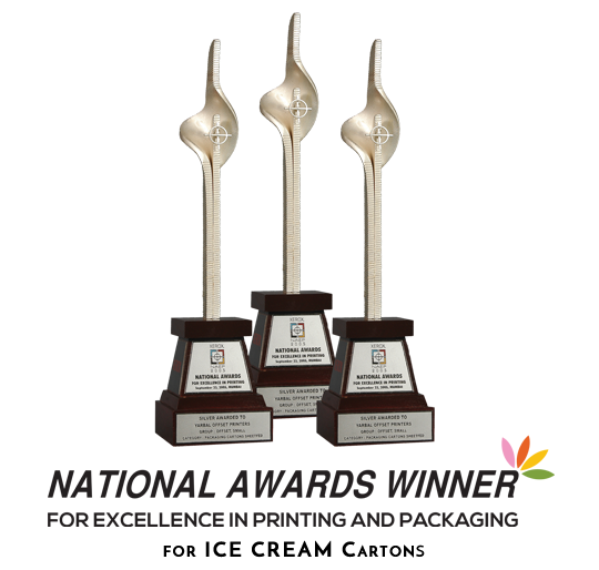 NATIONAL Awards for Excellence in Printing for ICE CREAM Cartons & Annual Reports